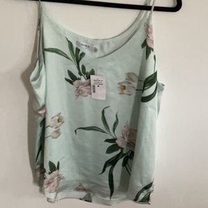 Ricki's mint Green Camisole with Floral Print